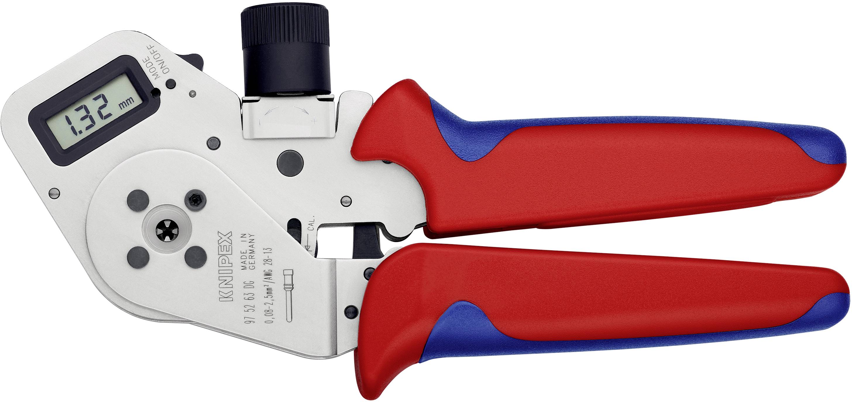 Knipex 97 52 63 DG Presszange Gedrehte Kontakte 0.08 bis 2.5 mm²