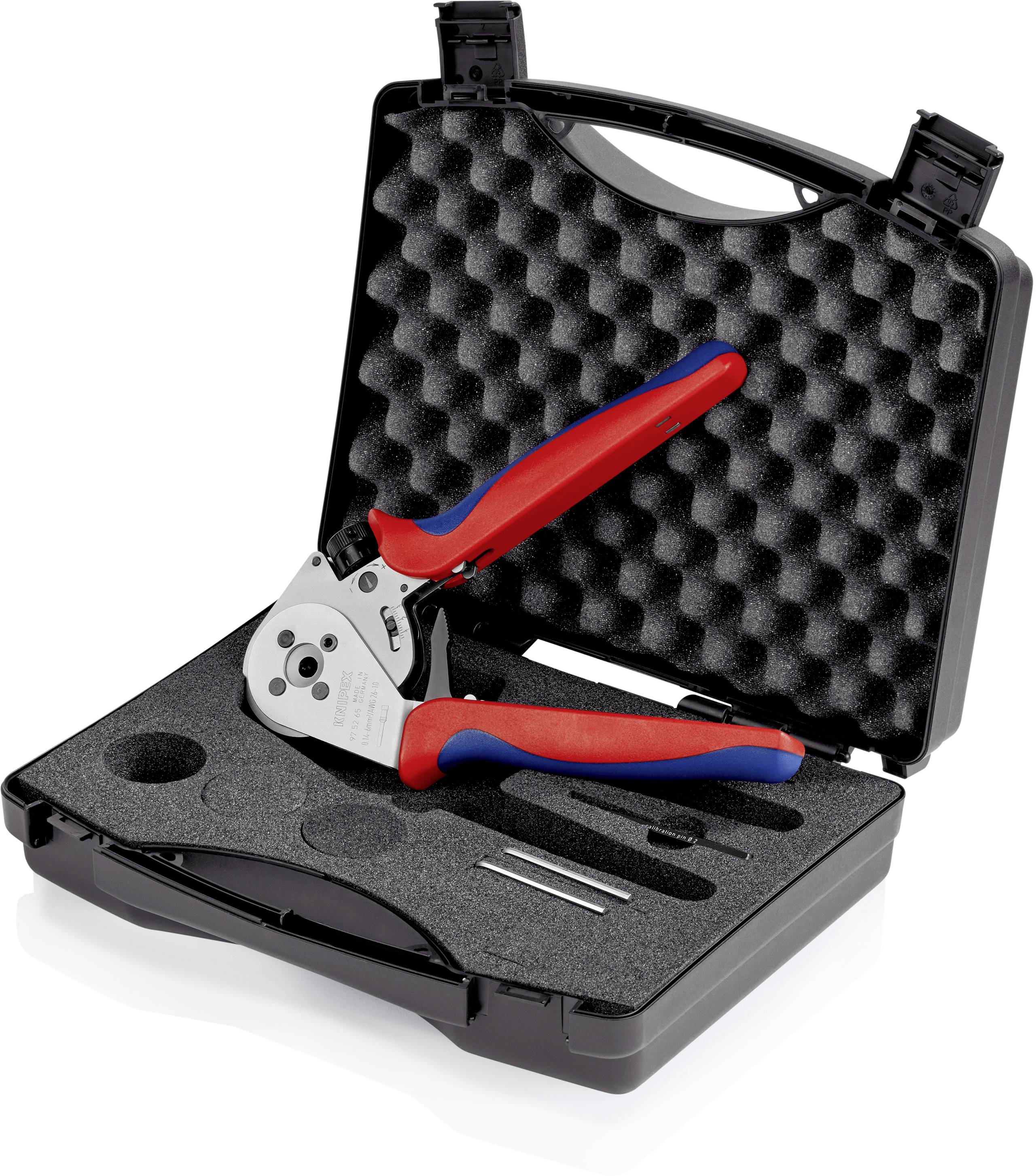 Knipex 97 52 65 Presszange Gedrehte Kontakte 0.14 bis 6mm² Inkl. Kunststoffkoffer