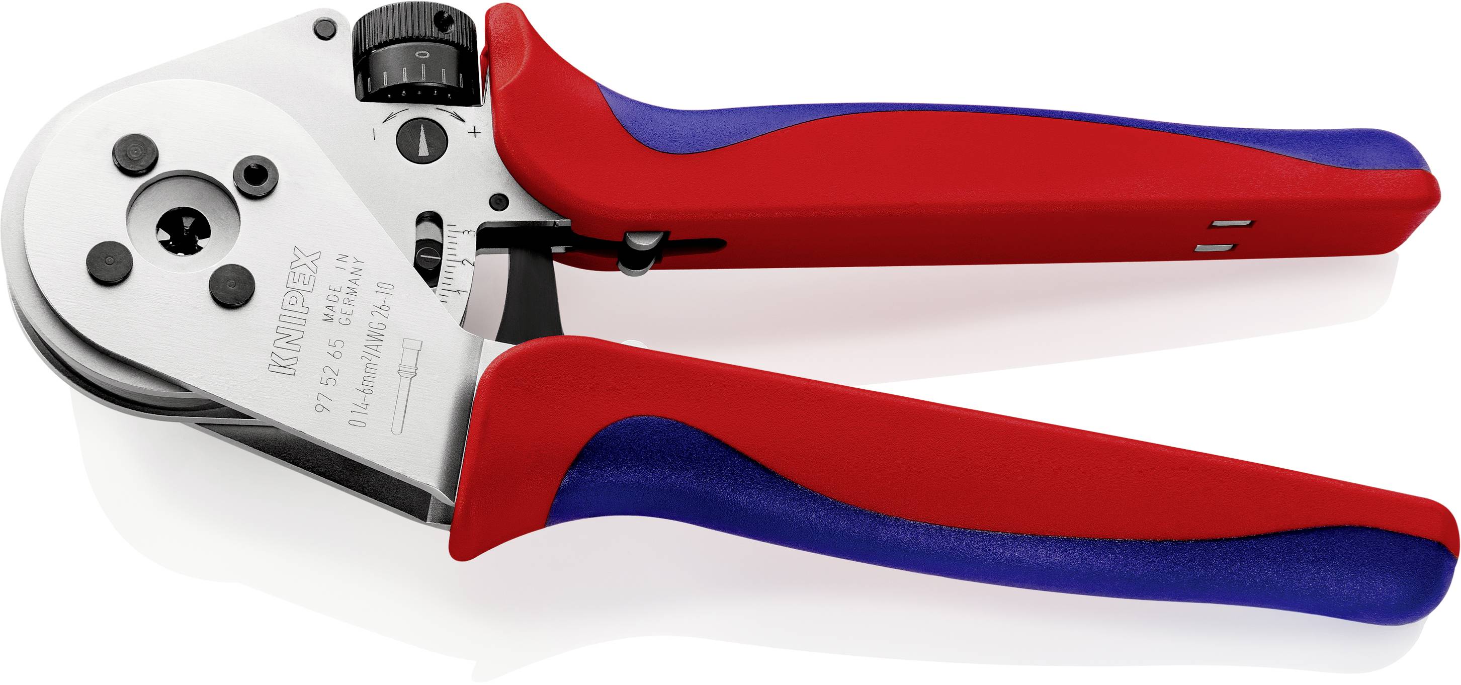 Knipex 97 52 65 Presszange Gedrehte Kontakte 0.14 bis 6mm² Inkl. Kunststoffkoffer