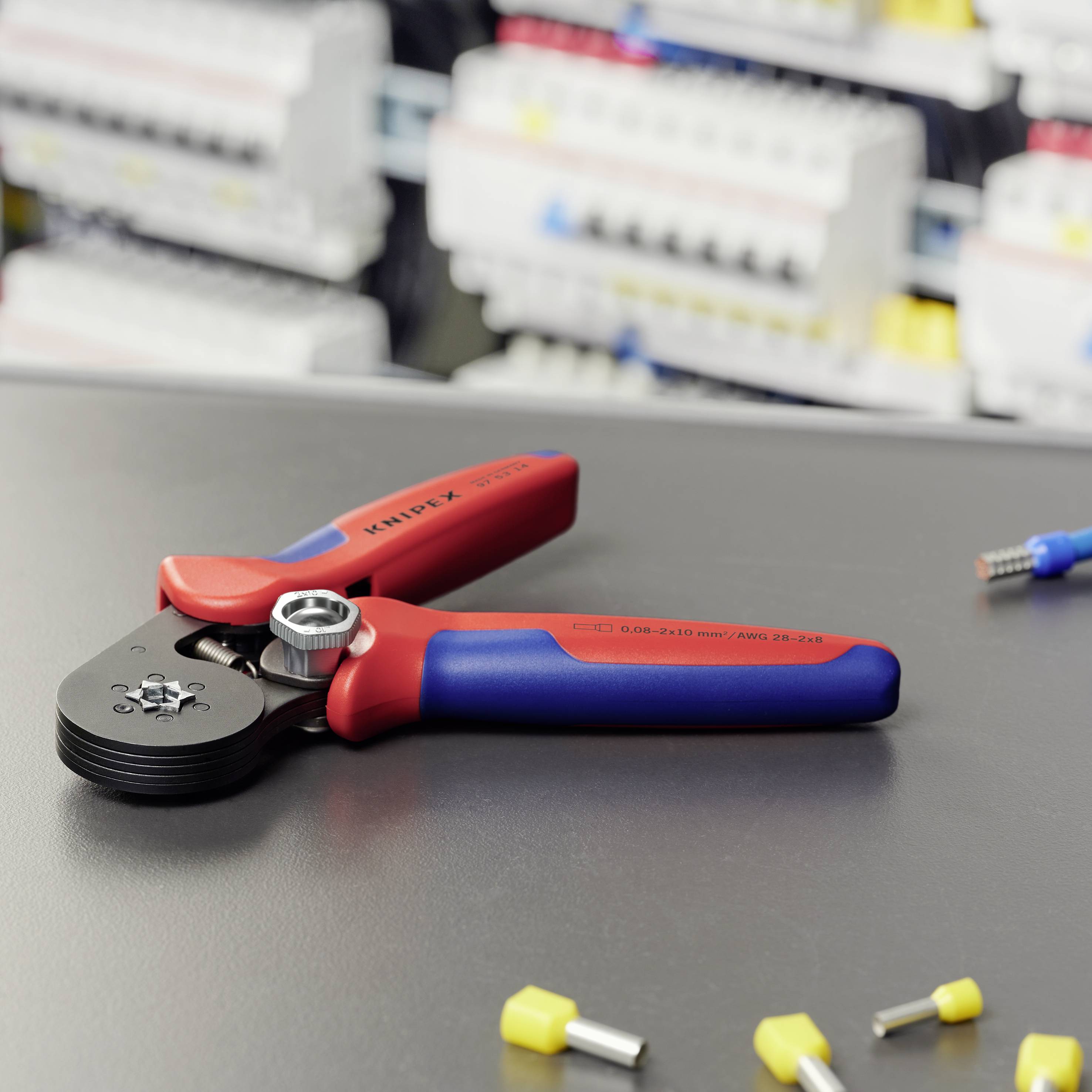 Knipex 97 53 14 Crimpzange Aderendhülsen 0.08 bis 16mm²