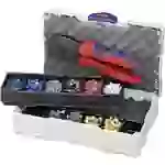 Knipex 97 90 23 Crimpzange Aderendhülsen 0.25 bis 6mm² Inkl. Aderendhülsensortiment im Koffer Knipex 97 90 23 Crimpzange Aderendhülsen 0.25 bis 6mm² Inkl. Aderendhülsensortiment im Koffer