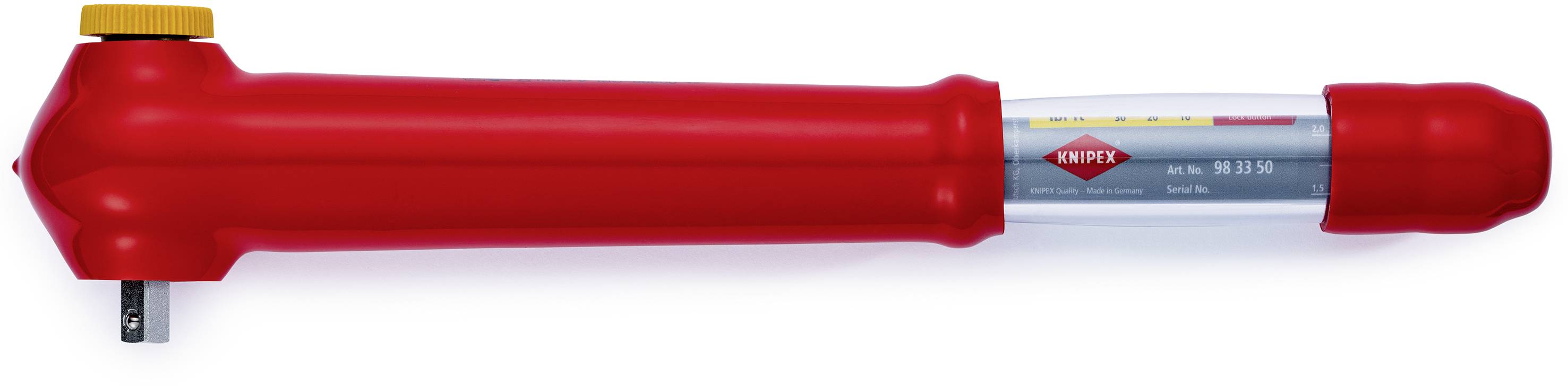 Knipex 98 33 50 98 33 50 VDE-Drehmomentschlüssel 3/8" (10 mm) 5 - 50 Nm