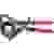 Knipex 95 31 280 Ratschen-Kabelschneider Geeignet für (Abisoliertechnik) Alu- und Kupferkabel, ein- und mehrdrähtig 52mm 380mm²