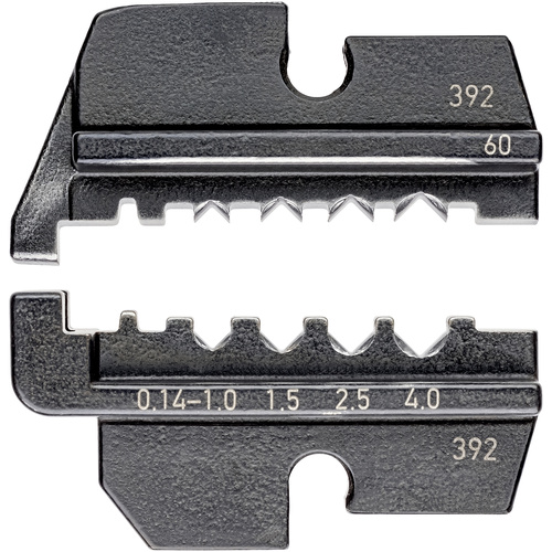 Knipex 97 49 60 Crimpeinsatz Gedrehte Kontakte geeignet für HTS + Harting 0.14 bis 4mm² Passend für Marke (Zangen) Knipex 97 43