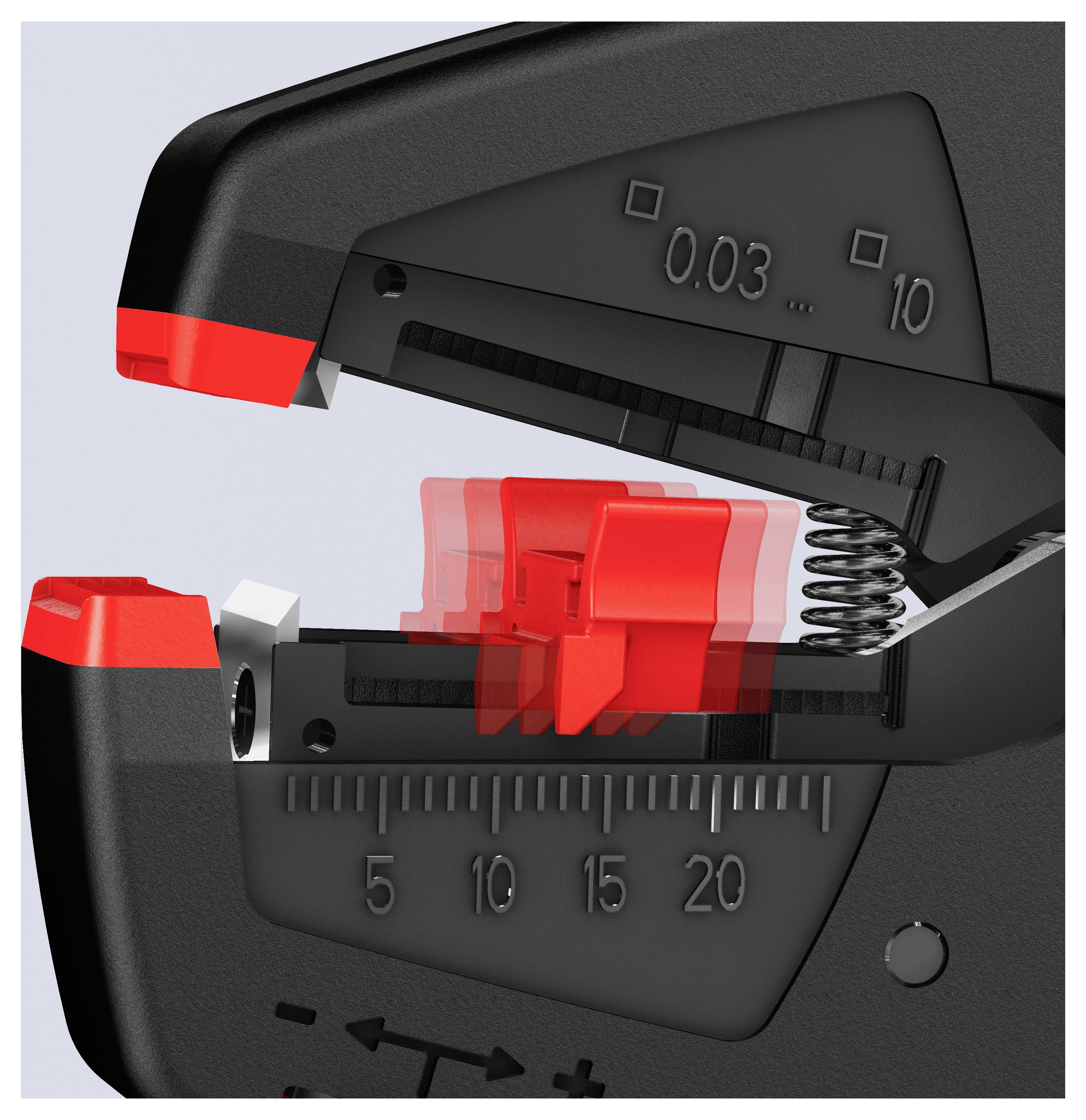 Knipex 12 40 200 Automatische Abisolierzange 0.03 bis 10mm² 8 bis 32