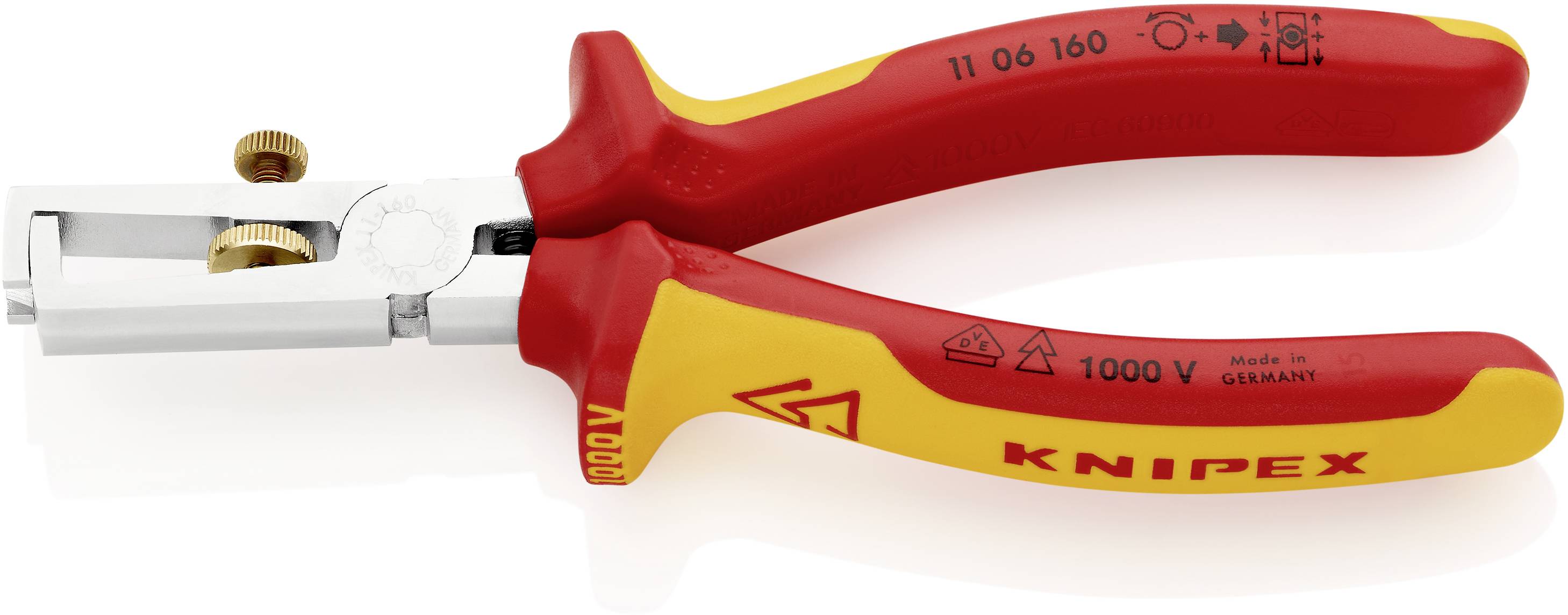 Knipex 11 06 160 Abisolierzange 10 mm² (max) 7 (max) 5 mm (max)