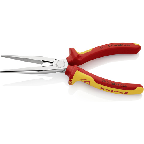 Knipex 26 16 200 VDE Round nose pliers Straight 200 mm