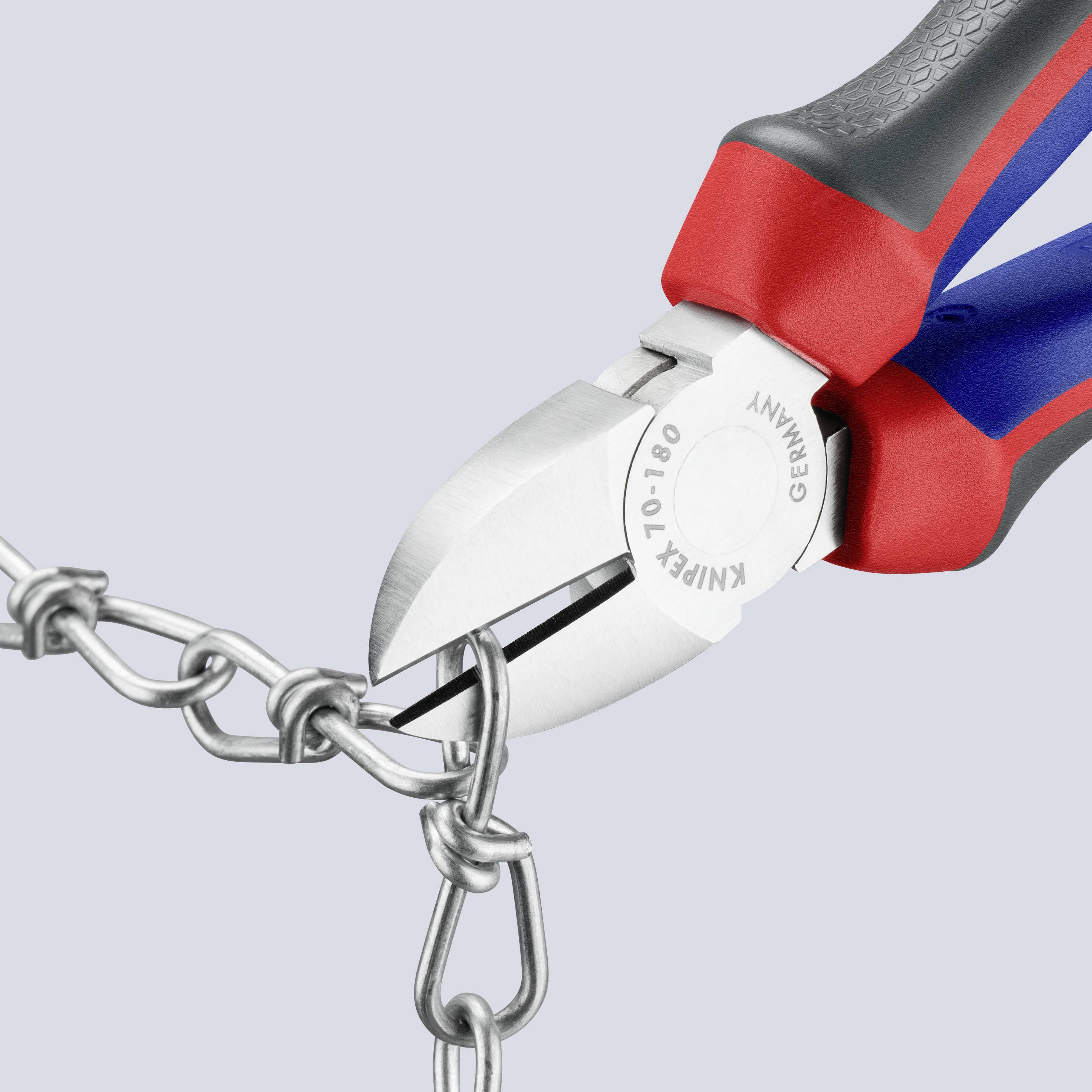 Knipex 70 05 180 Werkstatt Seitenschneider mit Facette 180 mm