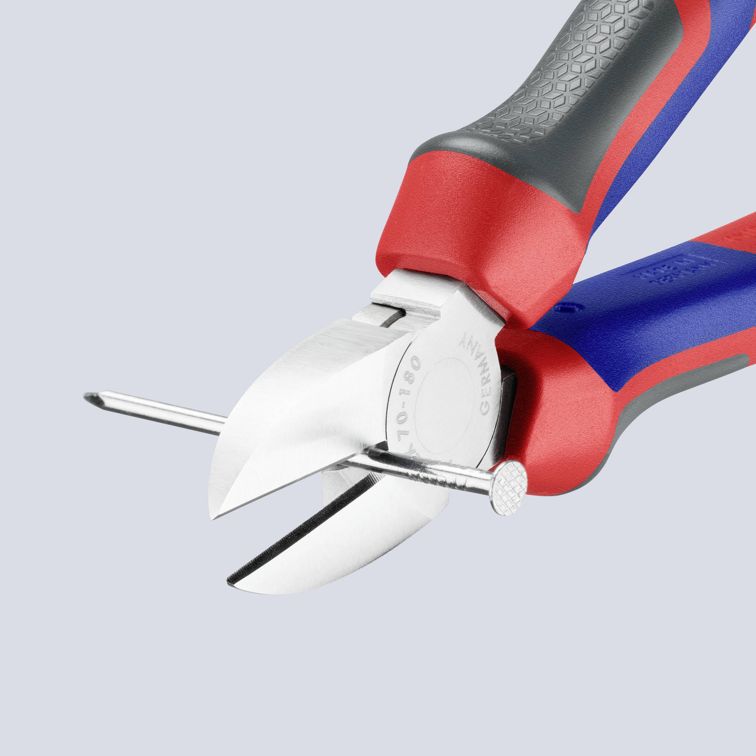 Knipex 70 05 180 Werkstatt Seitenschneider mit Facette 180 mm