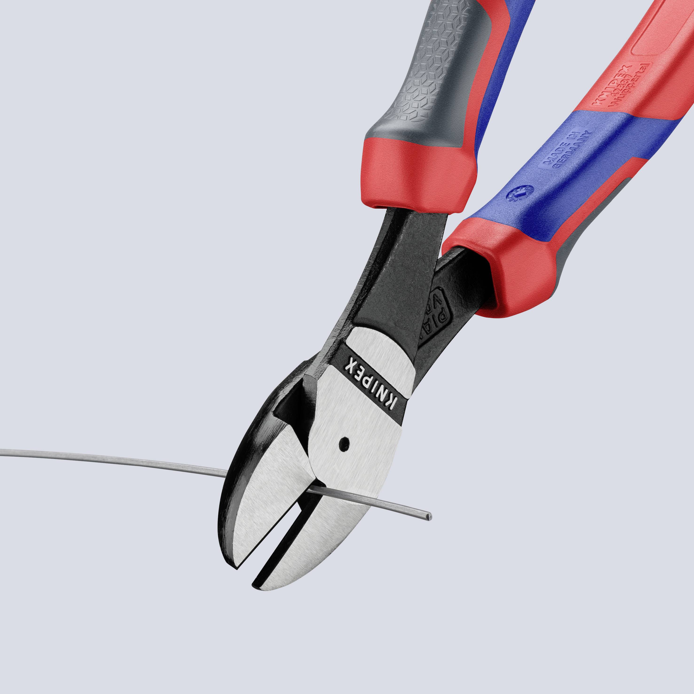 Knipex 74 02 200 Werkstatt Kraft-Seitenschneider mit Facette 200 mm