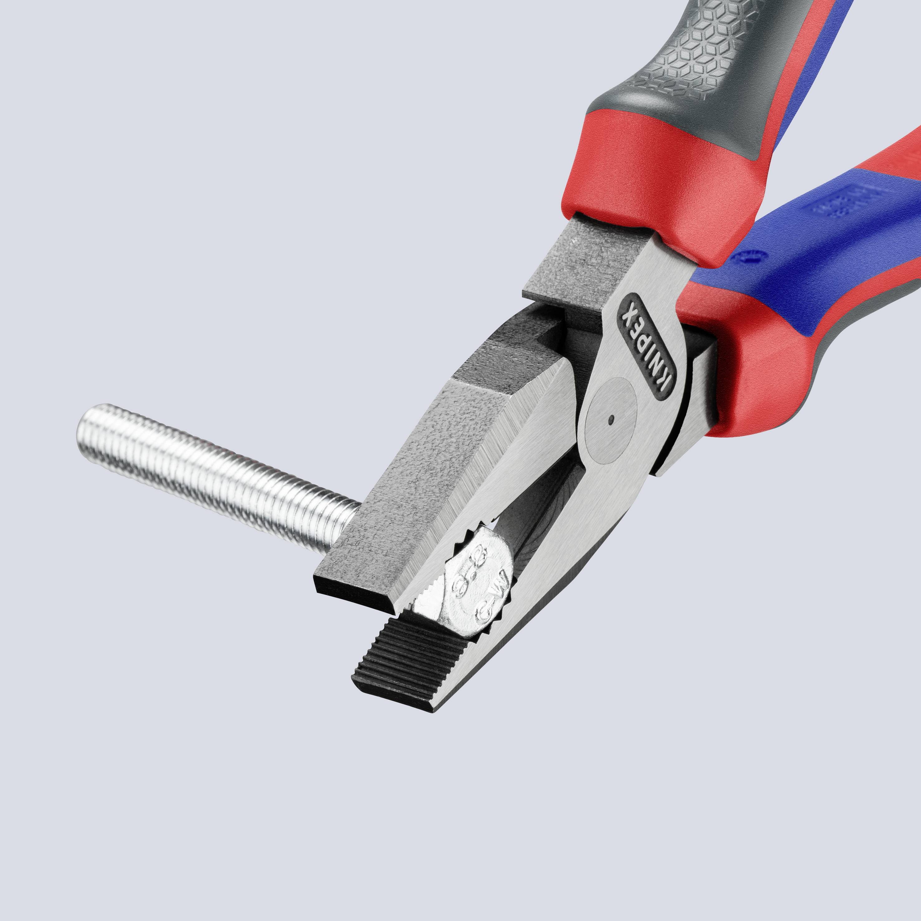Knipex 02 02 200 Werkstatt Kraft-Kombizange 200 mm DIN ISO 5746