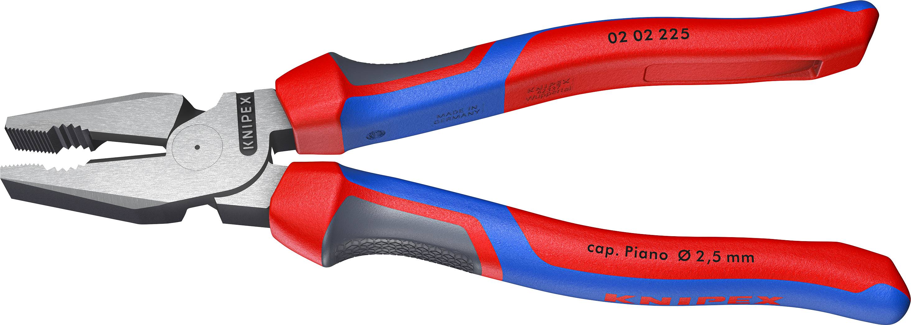 Knipex 02 02 225 Werkstatt Kraft-Kombizange 225mm DIN ISO 5746