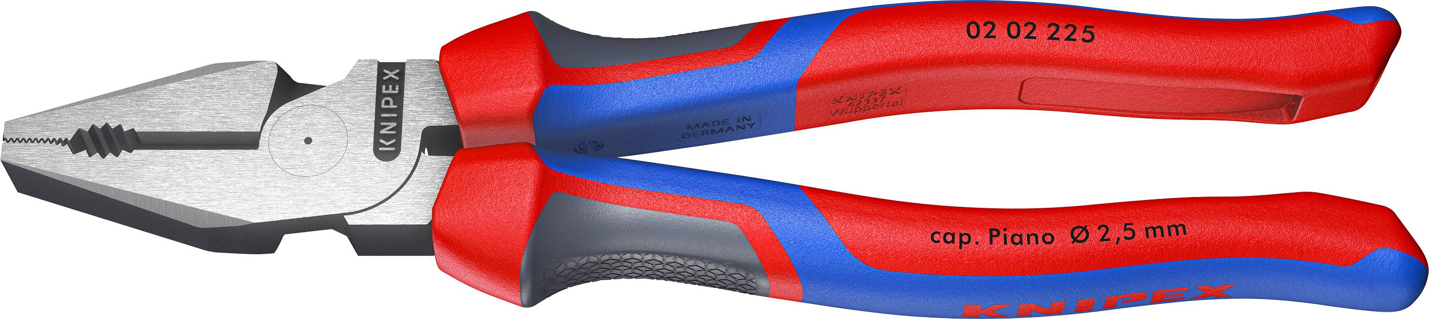 Knipex 02 02 225 Werkstatt Kraft-Kombizange 225 mm DIN ISO 5746