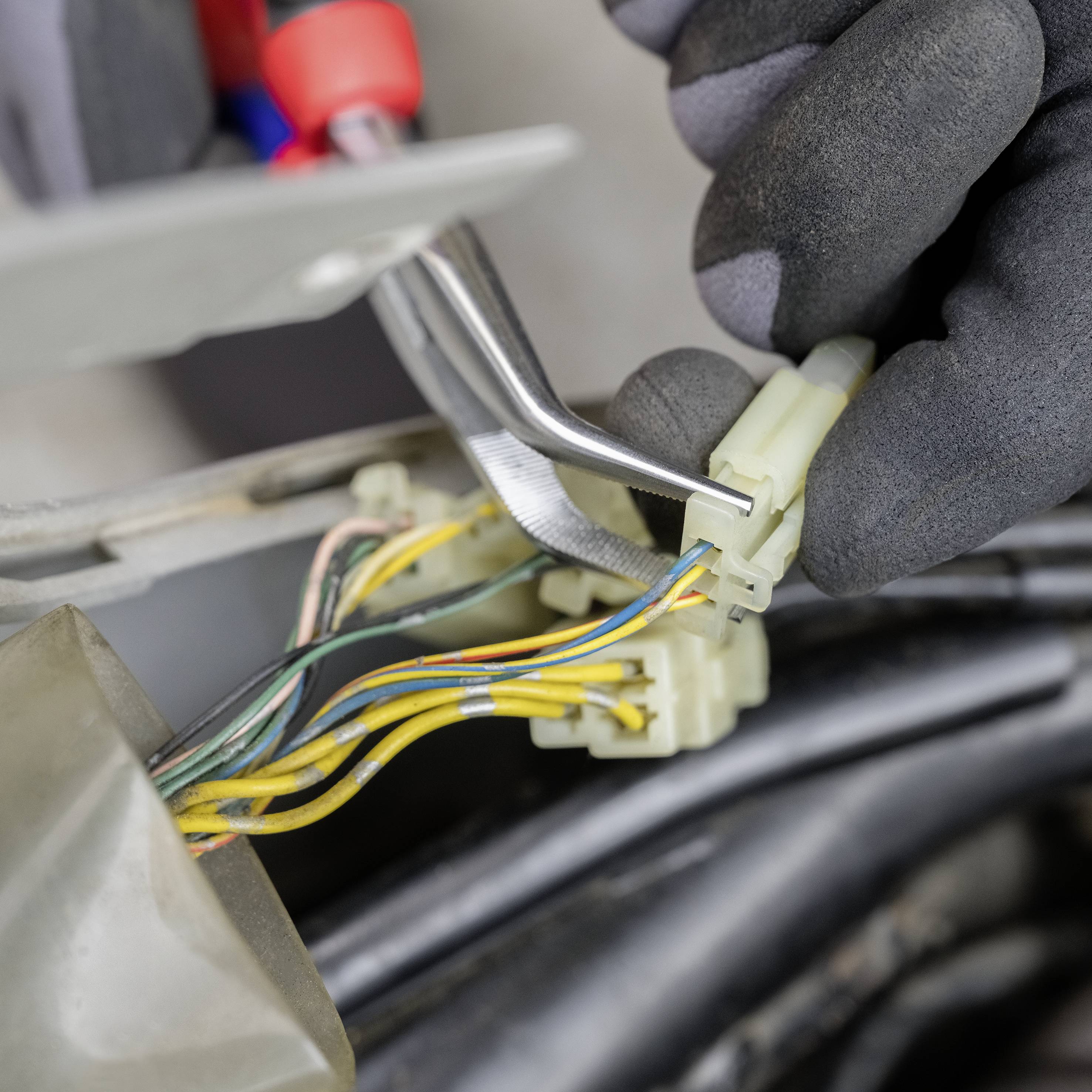 Knipex 26 25 200 Elektronik- u. Feinmechanik Flachrundzange 40° gebogen Vanadium Elektrostahl 200mm