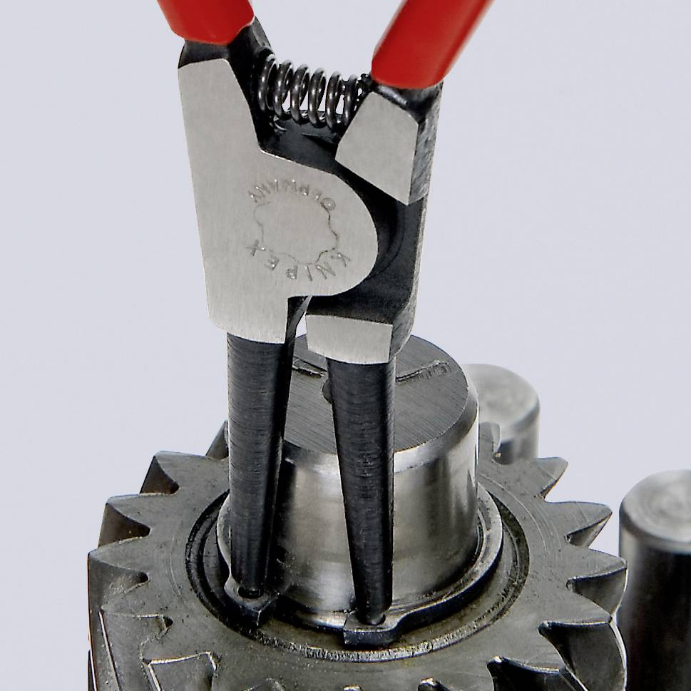 Knipex 46 11 A2 Seegeringzange Passend für (Seegeringzangen) Außenringe 19-60 mm Spitzenform (Details) gerade