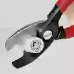 Knipex 95 11 200 Kabelschere Geeignet für (Abisoliertechnik) Alu- und Kupferkabel, ein- und mehrdrähtig 20mm 70mm² 2 Knipex 95 11 200 Kabelschere Geeignet für (Abisoliertechnik) Alu- und Kupferkabel, ein- und mehrdrähtig 20mm 70mm² 2