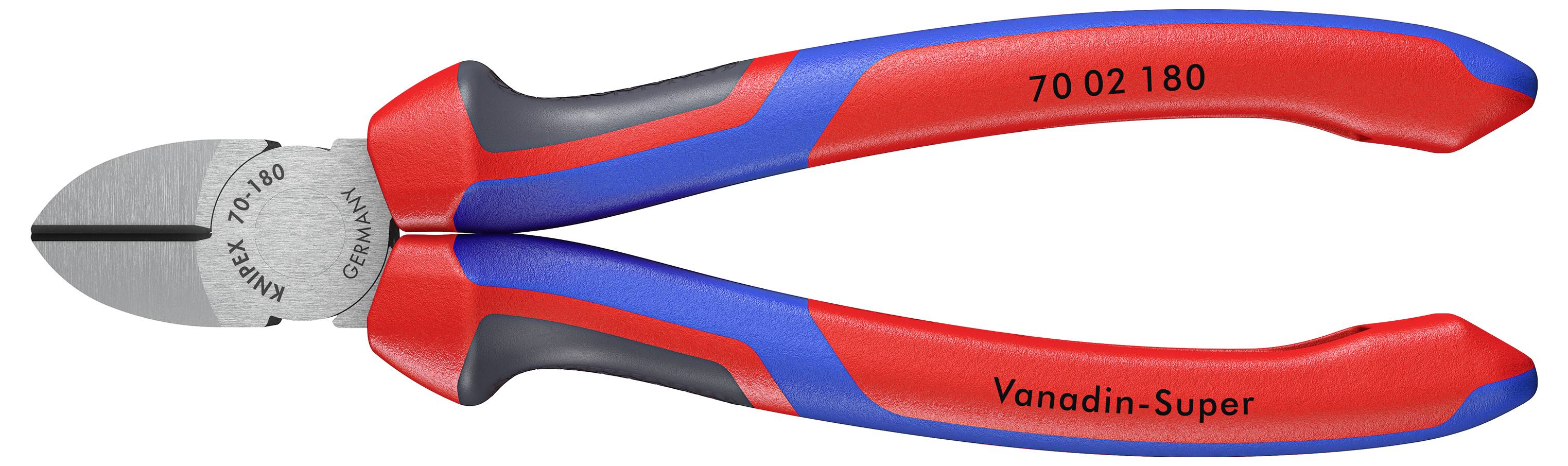 Knipex 70 02 180 Werkstatt Seitenschneider mit Facette 180mm