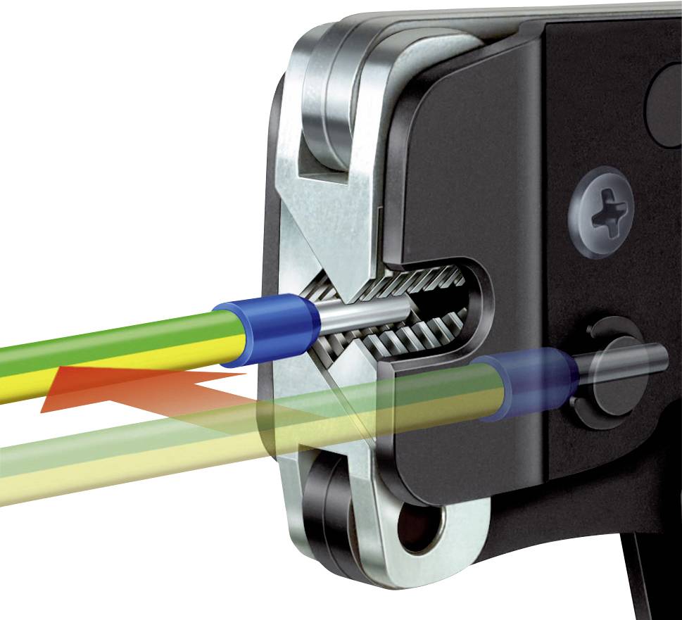 Knipex 97 53 08 Crimpzange Aderendhülsen 0.08 bis 10mm²