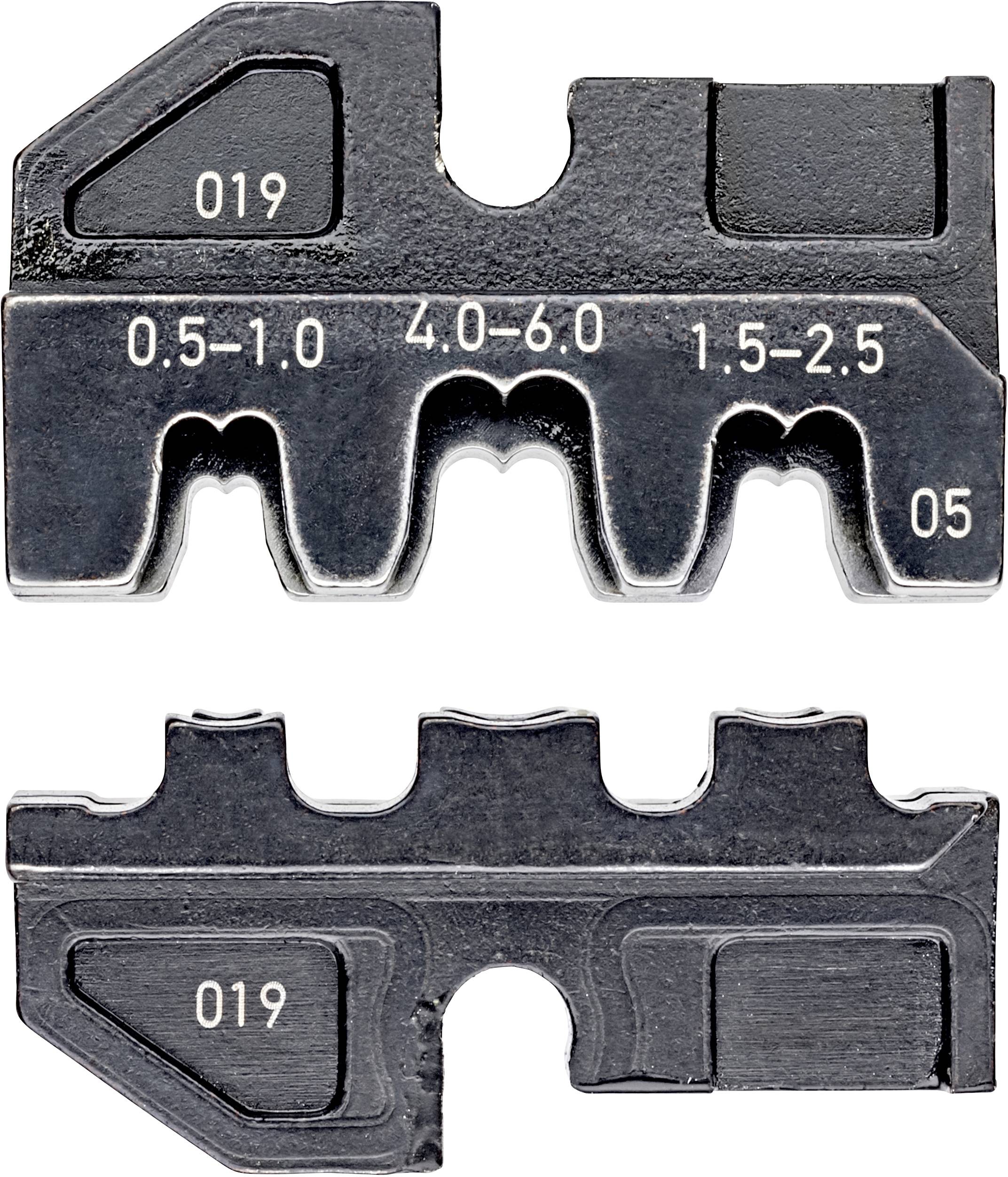 Ein verschraubtes Messinstrument zur Beurteilung des Kettenverschleißes bei Fahrrädern. Oben Maße '0.5-1.0', '4.0-6.0', '1.5-2.5'.