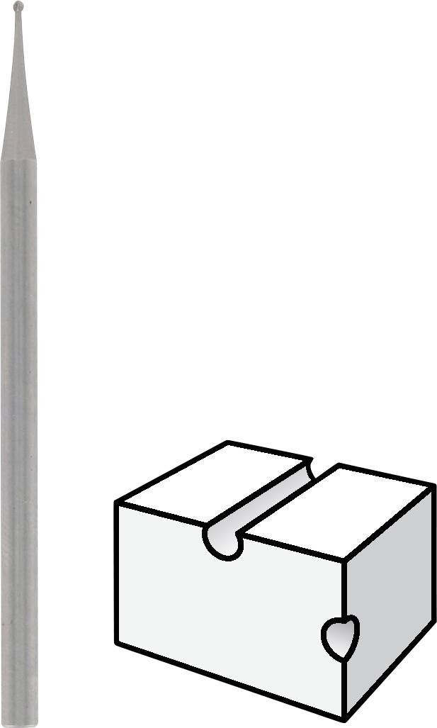 Dremel 26150105JA Graviermesser 0,8mm 105 Schaft-Ø 3.2mm 3St.