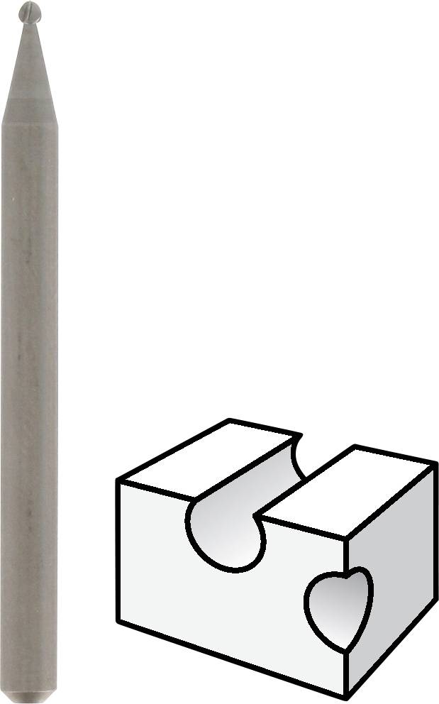 Dremel 26150106JA Graviermesser 1,6mm 106 Schaft-Ø 3.2mm 3St.