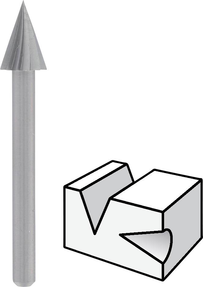 Dremel 26150125JA Hochgeschwindigkeits-Fräsmesser 6,4 mm 125 Durchmesser 6.4 mm Schaft-Ø 3.2