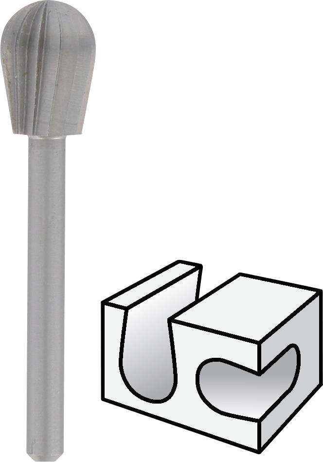 Dremel 26150134JA Hochgeschwindigkeits-Fräsmesser 7,2 mm 134 Schaft-Ø 3.2 mm 2 St.