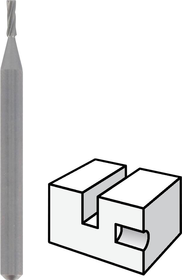 Dremel 26150193JA Hochgeschwindigkeits-Fräsmesser 2,0mm 193 Durchmesser 2mm Schaft-Ø 3.2mm 2St.