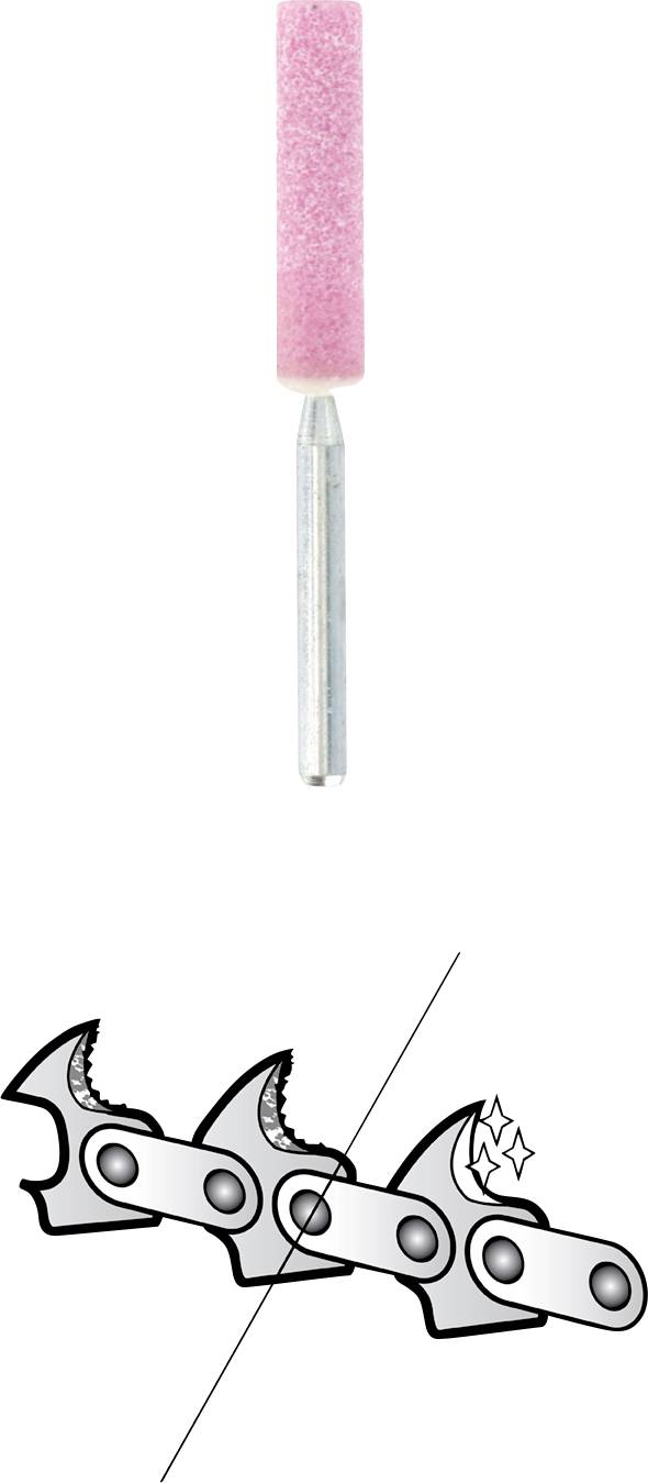 Dremel 26150455JA Kettensägen-Schärfschleifstein 5,6 mm 455 Schaft-Ø 3,2 mm 3 St.