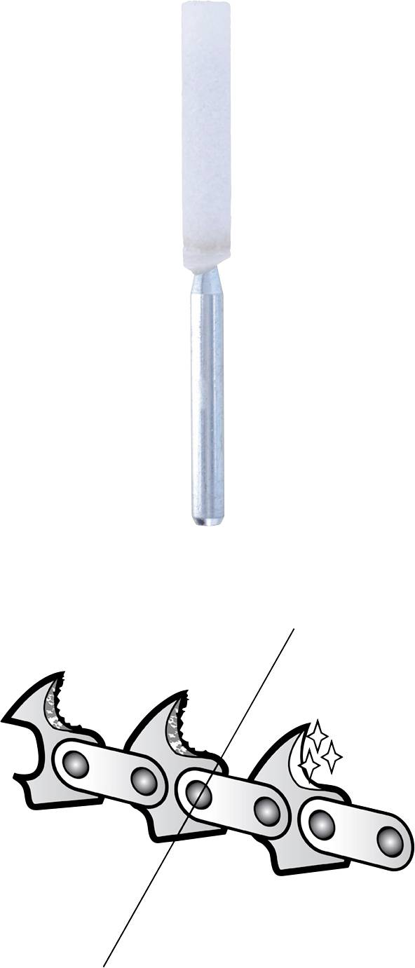 Dremel 26150457JA Kettensägen-Schärfschleifstein 4,5mm 457 Schaft-Ø 3,2mm 3St.