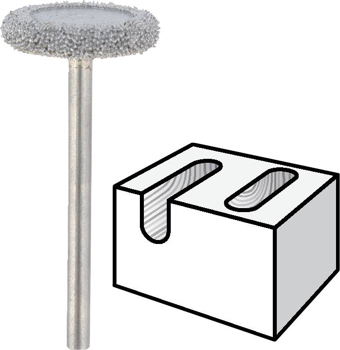 Dremel 2615993632 Frässtift Wolframkarbid 19.0mm Schaftdurchmesser 3.2mm