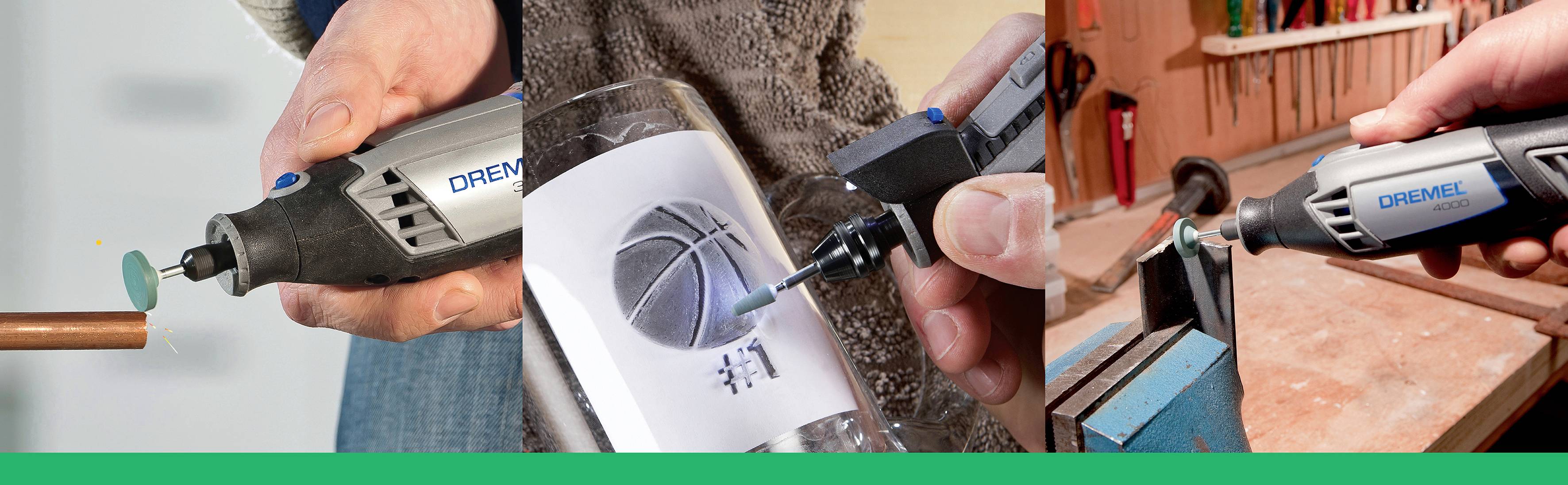 Dremel 26154922JA Siliziumkarbid-Schleifstein 4,8mm 84922 Schaft-Ø 3,2mm 3St.