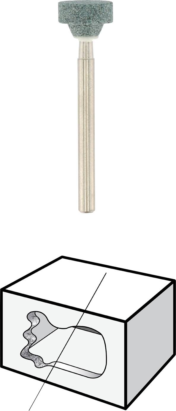 Dremel 26155602JA Siliziumkarbid-Schleifstein 85602 Schaft-Ø 3,2 mm 3 St.