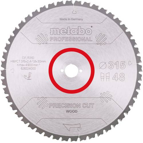 Metabo HW/CT 315X30 48 WZ 628224000 Hartmetall Kreissägeblatt 315 x 30 x 1.8 mm Zähneanzahl: 48 1 S