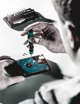 Wera Kraftform Kompakt 10 Bit-Set Schlitz, Kreuzschlitz Phillips, Kreuzschlitz Pozidriv, Innen-TORX