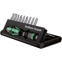 Wera Kraftform Kompakt 10 4064161271095 Bit-Set Schlitz, Kreuzschlitz Phillips, Kreuzschlitz Pozidriv, Innen-TORX Wera Kraftform Kompakt 10 4064161271095 Bit-Set Schlitz, Kreuzschlitz Phillips, Kreuzschlitz Pozidriv, Innen-TORX