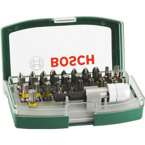 Bosch Accessories PROMOLINE 2607017063 Bit-Set 32teilig Schlitz, Kreuzschlitz Phillips, Kreuzschlitz Pozidriv, Innen-Sechskant