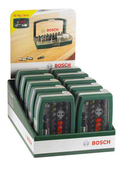 Bosch Accessories PROMOLINE 2607017063 Bit-Set 32teilig Schlitz, Kreuzschlitz Phillips, Kreuzschlitz Pozidriv, Innen-Sechskant, Sechsrund BO