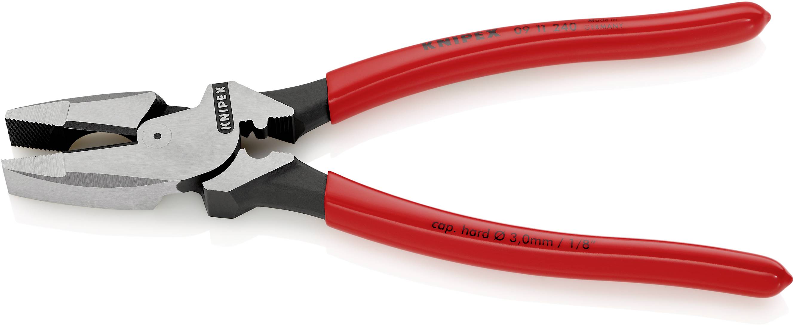 Knipex 09 11 240 Werkstatt Kraft-Kombizange 240 mm DIN ISO 5746