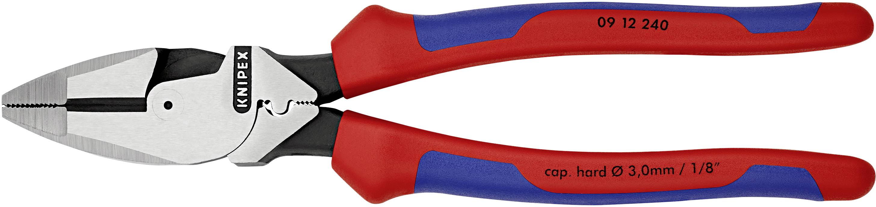 Knipex 09 12 240 Werkstatt Kraft-Kombizange 240 mm DIN ISO 5746