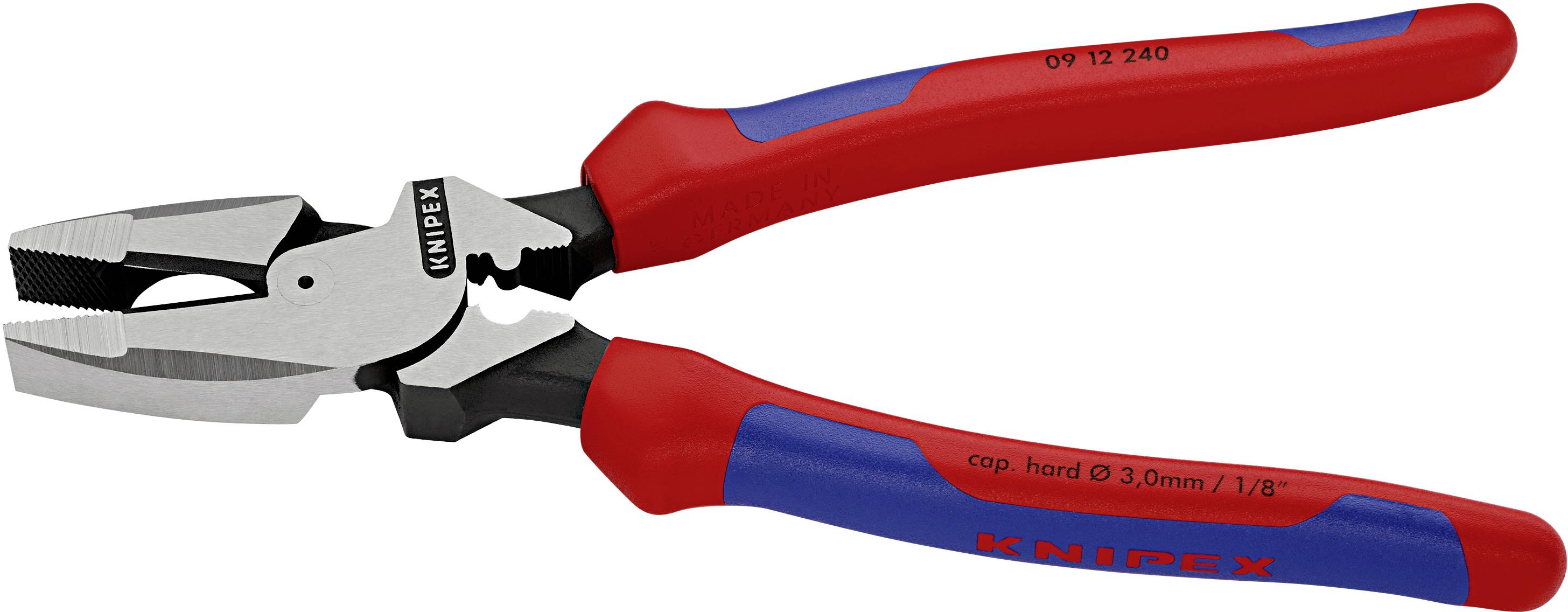 Knipex 09 12 240 Werkstatt Kraft-Kombizange 240 mm DIN ISO 5746
