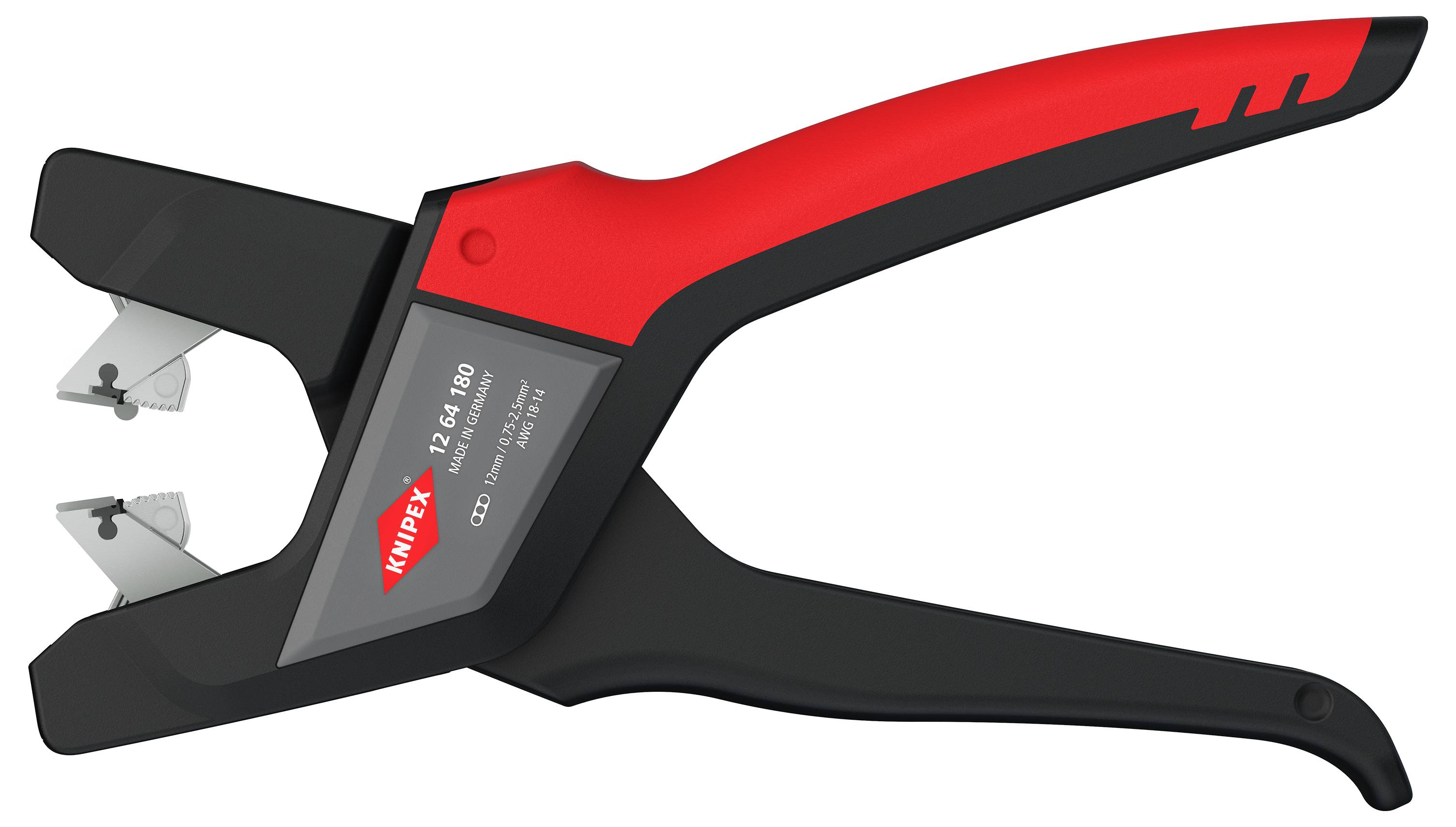 Knipex 12 64 180 Automatische Abisolierzange 0.75 bis 2.5mm² 13 bis 19 12mm (max)