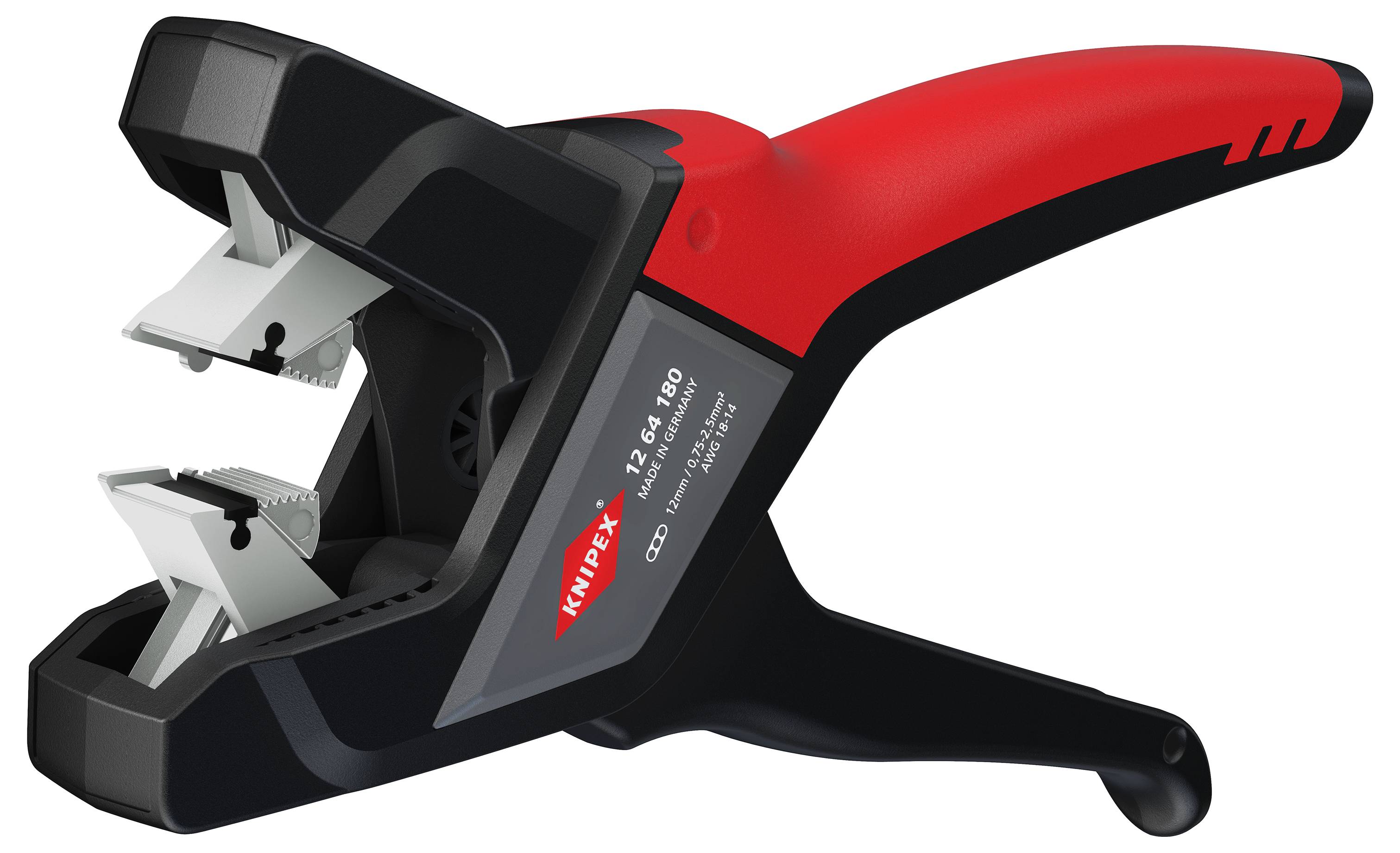 Knipex 12 64 180 Automatische Abisolierzange 0.75 bis 2.5mm² 13 bis 19 12mm (max)