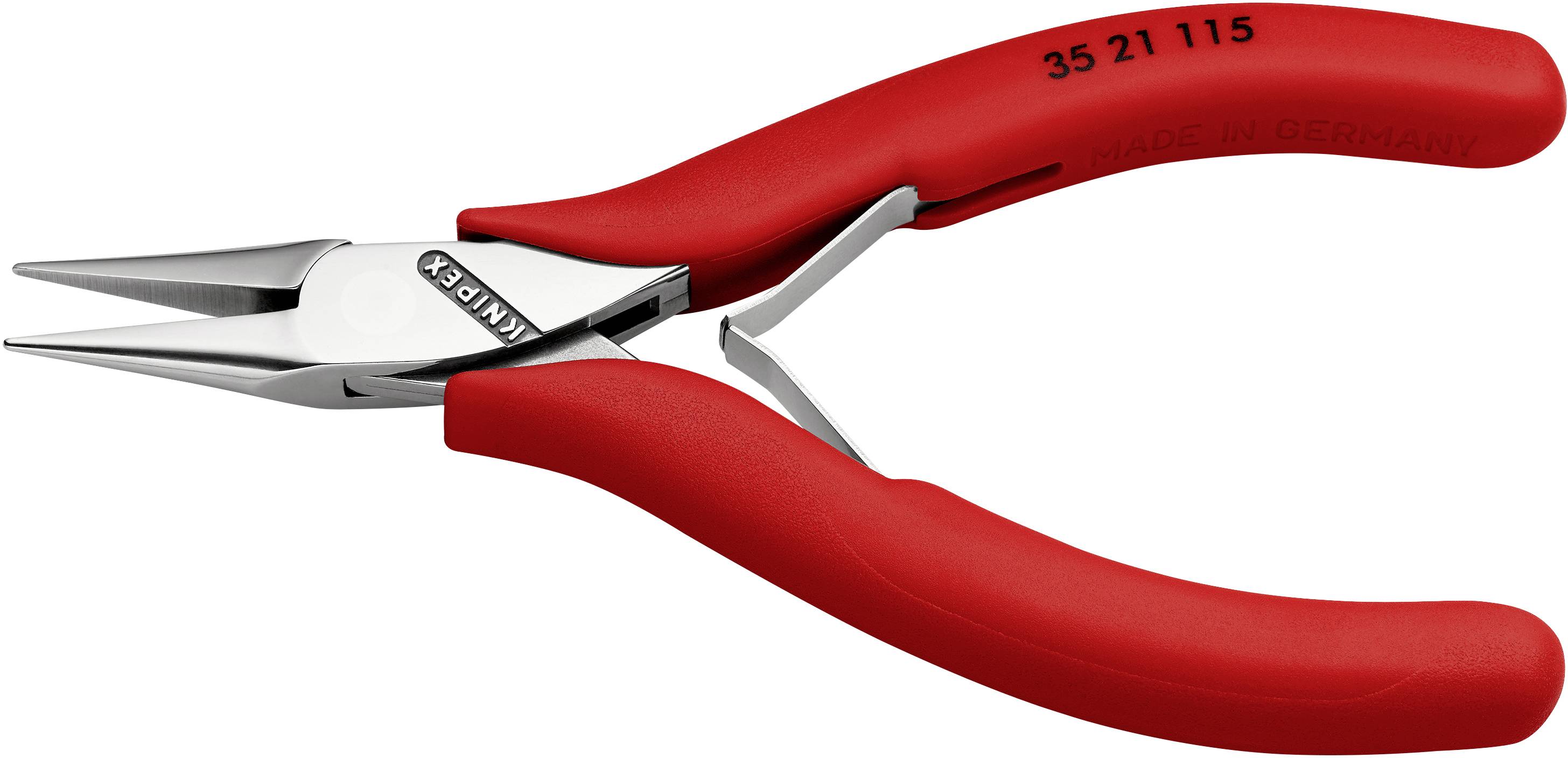 Knipex 35 21 115 Elektronik- u. Feinmechanik Flachrundzange Gerade Werkzeugstahl 115mm