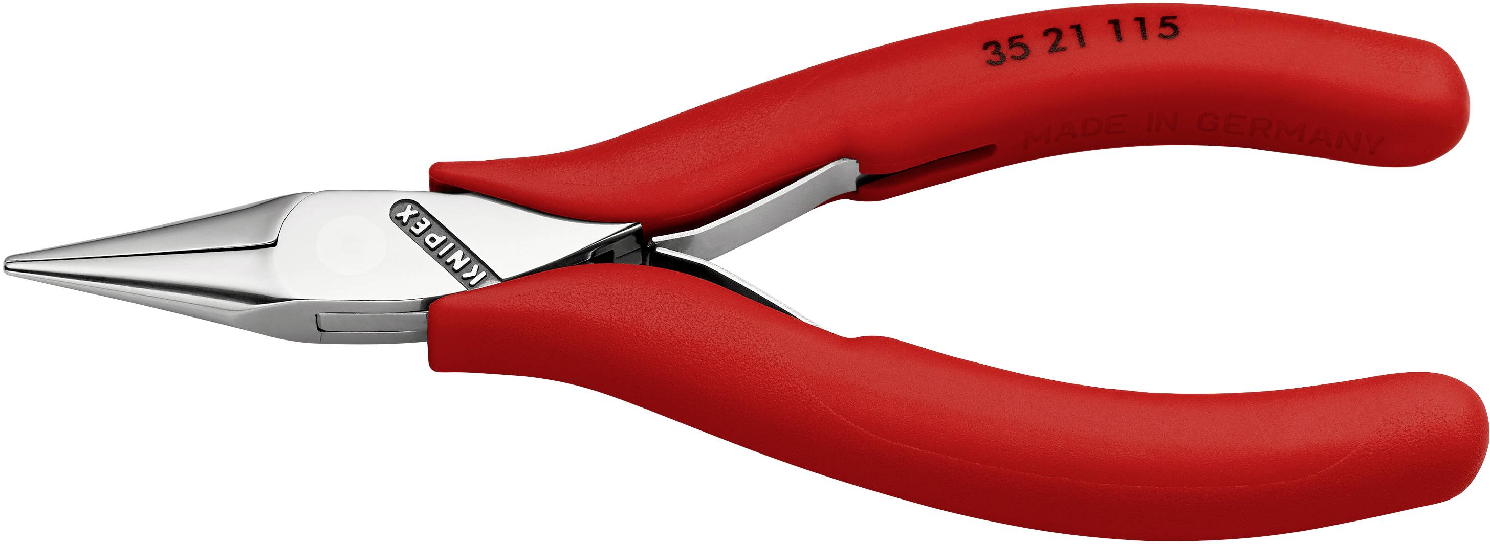 Knipex 35 21 115 Elektronik- u. Feinmechanik Flachrundzange Gerade Werkzeugstahl 115 mm