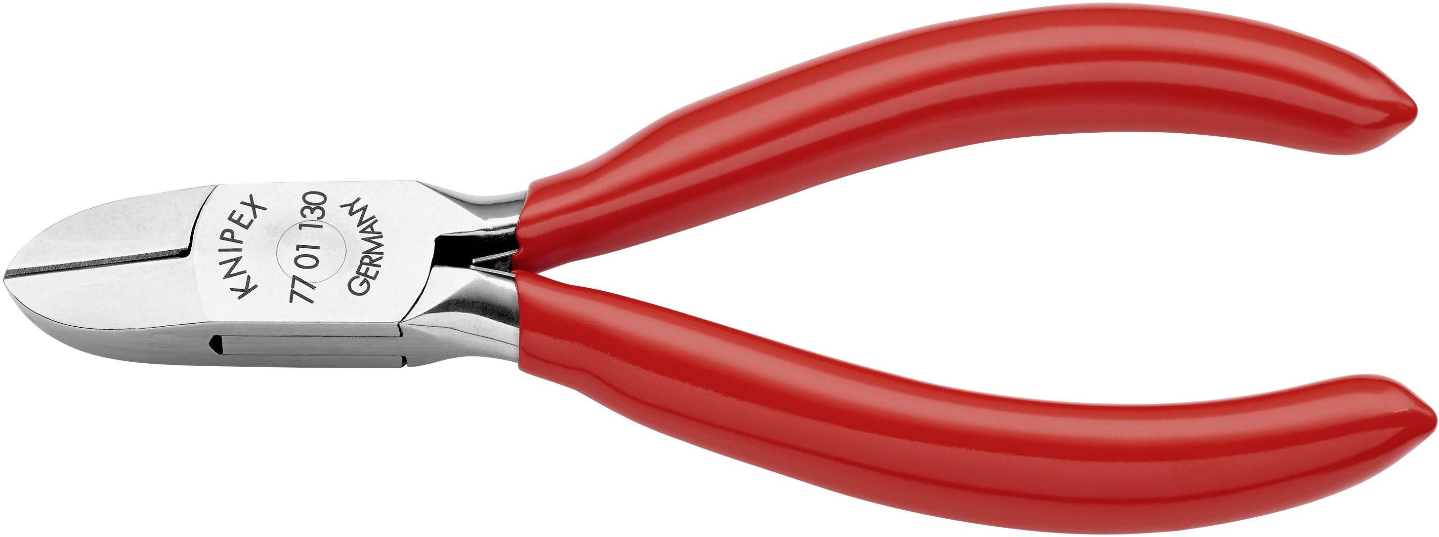 Knipex 77 01 130 Elektronik- u. Feinmechanik Seitenschneider mit Facette 130 mm