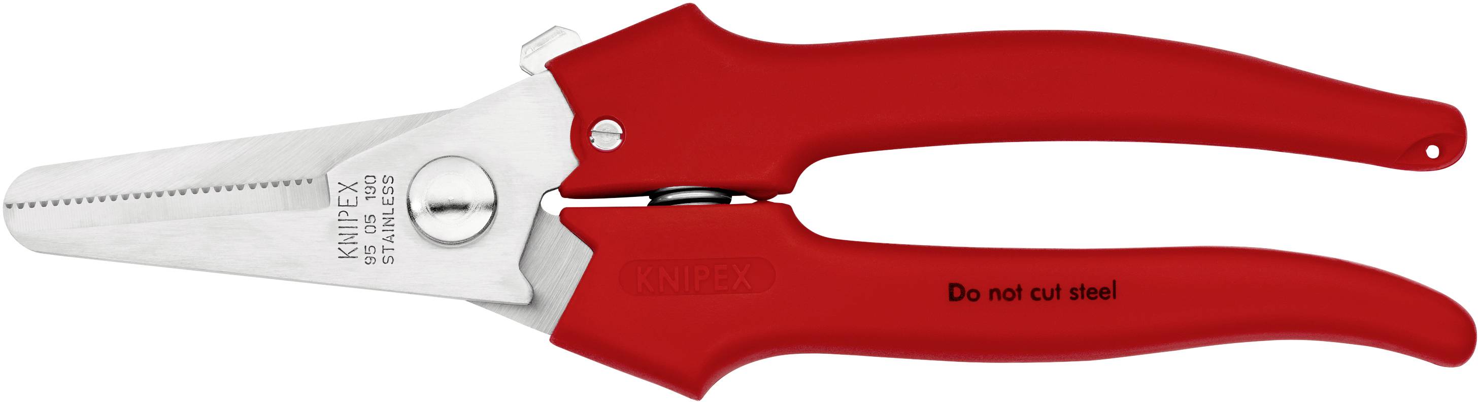 Knipex 95 05 190 Kombischere 190 mm Rot