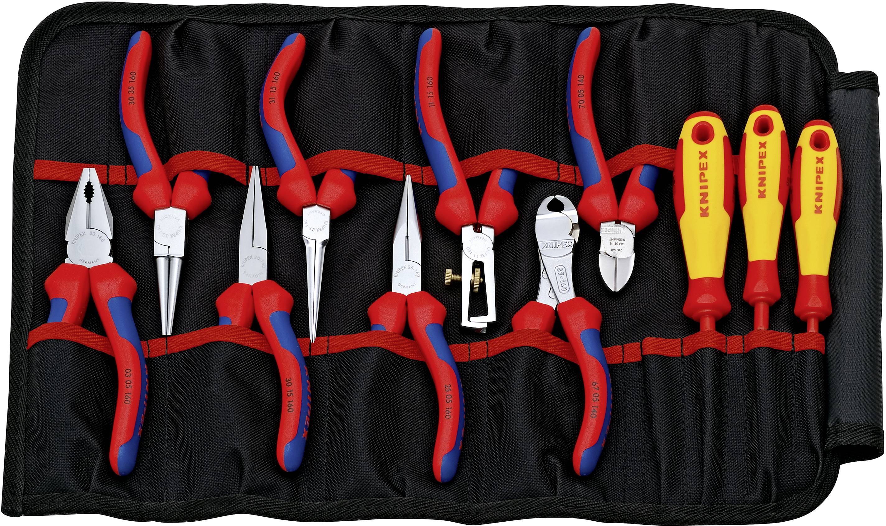 Knipex 00 19 41 Werkzeugset Elektriker in Tasche 11teilig