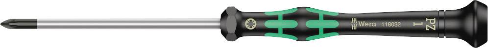 Wera Elektronik- u. Feinmechanik Kreuzschlitz-Schraubendreher 2055 05118032001 PZ 1 Klingenlänge: 80mm