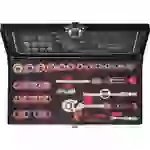 TOOLCRAFT Steckschlüsselsatz metrisch 1/4" (6.3 mm) 36teilig 826363 TOOLCRAFT Steckschlüsselsatz metrisch 1/4" (6.3 mm) 36teilig 826363